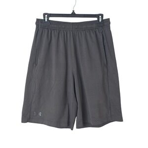 Under Armour Activewear Athletic Shorts Mens Medium Black Stretch Gym Loose Fit